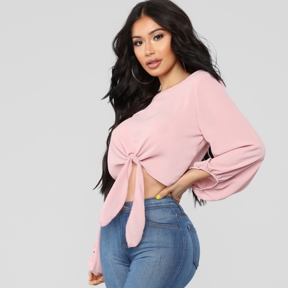 Fashion Nova Tops - Swipe right top- mauve